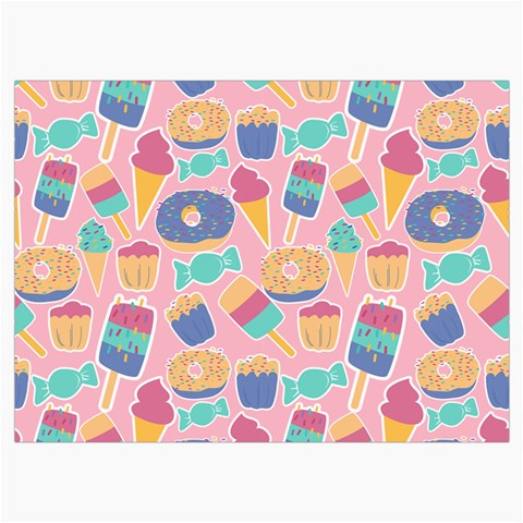 Ice Cream Donut Sweets Candie Roll Up Canvas Pencil Holder (L) from ArtsNow.com Front