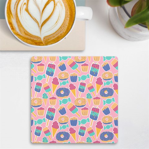 Ice Cream Donut Sweets Candie UV Print Square Tile Coaster  from ArtsNow.com Front