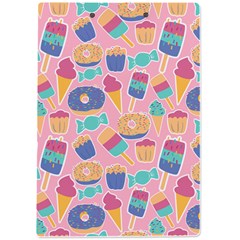 Ice Cream Donut Sweets Candie A4 Acrylic Clipboard from ArtsNow.com Back