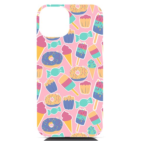 Ice Cream Donut Sweets Candie iPhone 14 Black UV Print PC Hardshell Case from ArtsNow.com Front