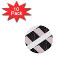 A Minimalist Pattern With Simple Lines And Shapes, Creating A Clean And Modern Aesthetic 07 1  Mini Buttons (10 pack) 