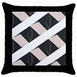 A Minimalist Pattern With Simple Lines And Shapes, Creating A Clean And Modern Aesthetic 07 Throw Pillow Case (Black)