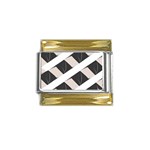 A Minimalist Pattern With Simple Lines And Shapes, Creating A Clean And Modern Aesthetic 07 Gold Trim Italian Charm (9mm)