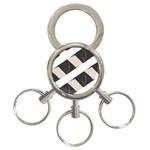 A Minimalist Pattern With Simple Lines And Shapes, Creating A Clean And Modern Aesthetic 07 3-Ring Key Chain