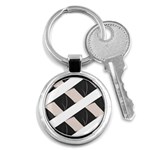 A Minimalist Pattern With Simple Lines And Shapes, Creating A Clean And Modern Aesthetic 07 Key Chain (Round)