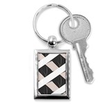 A Minimalist Pattern With Simple Lines And Shapes, Creating A Clean And Modern Aesthetic 07 Key Chain (Rectangle)