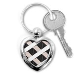 A Minimalist Pattern With Simple Lines And Shapes, Creating A Clean And Modern Aesthetic 07 Key Chain (Heart)