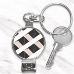 A Minimalist Pattern With Simple Lines And Shapes, Creating A Clean And Modern Aesthetic 07 Nail Clippers Key Chain