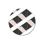 A Minimalist Pattern With Simple Lines And Shapes, Creating A Clean And Modern Aesthetic 07 Magnet 3  (Round)