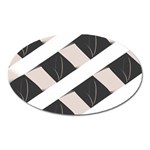 A Minimalist Pattern With Simple Lines And Shapes, Creating A Clean And Modern Aesthetic 07 Oval Magnet