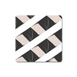 A Minimalist Pattern With Simple Lines And Shapes, Creating A Clean And Modern Aesthetic 07 Square Magnet