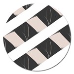 A Minimalist Pattern With Simple Lines And Shapes, Creating A Clean And Modern Aesthetic 07 Magnet 5  (Round)