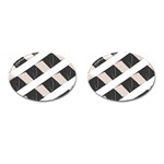 A Minimalist Pattern With Simple Lines And Shapes, Creating A Clean And Modern Aesthetic 07 Cufflinks (Oval)