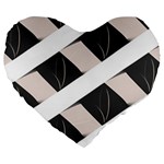 A Minimalist Pattern With Simple Lines And Shapes, Creating A Clean And Modern Aesthetic 07 Large 19  Premium Flano Heart Shape Cushions