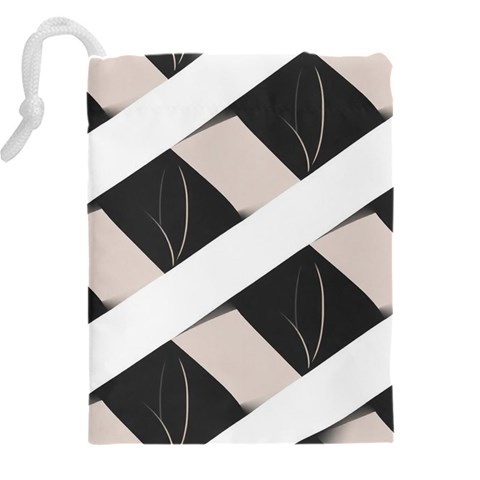 A Minimalist Pattern With Simple Lines And Shapes, Creating A Clean And Modern Aesthetic 07 Drawstring Pouch (4XL) from ArtsNow.com Back