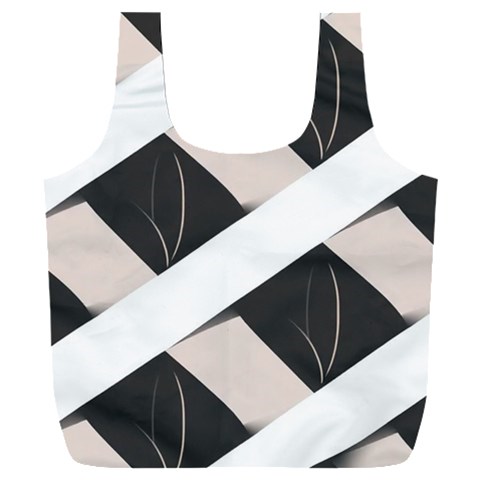 A Minimalist Pattern With Simple Lines And Shapes, Creating A Clean And Modern Aesthetic 07 Full Print Recycle Bag (XXL) from ArtsNow.com Front