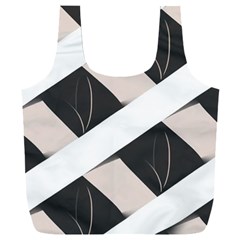 A Minimalist Pattern With Simple Lines And Shapes, Creating A Clean And Modern Aesthetic 07 Full Print Recycle Bag (XXL) from ArtsNow.com Front