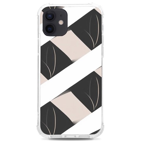 A Minimalist Pattern With Simple Lines And Shapes, Creating A Clean And Modern Aesthetic 07 iPhone 12/12 Pro TPU UV Print Case from ArtsNow.com Front