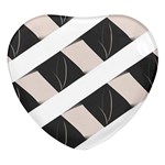 A Minimalist Pattern With Simple Lines And Shapes, Creating A Clean And Modern Aesthetic 07 Heart Glass Fridge Magnet (4 pack)