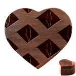 A Minimalist Pattern With Simple Lines And Shapes, Creating A Clean And Modern Aesthetic 07 Heart Wood Jewelry Box