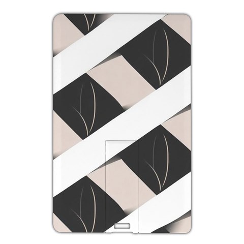 A Minimalist Pattern With Simple Lines And Shapes, Creating A Clean And Modern Aesthetic 07 Name Card Style USB Flash Drive from ArtsNow.com Front