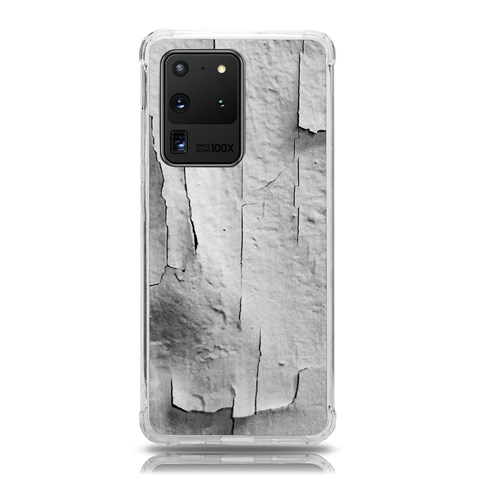 Wall With Cracked White Paint Texture Samsung Galaxy S20 Ultra 6.9 Inch TPU UV Case from ArtsNow.com Front