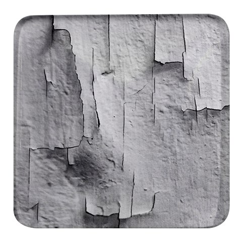 Wall With Cracked White Paint Texture Square Glass Fridge Magnet (4 pack) from ArtsNow.com Front