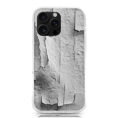 Wall With Cracked White Paint Texture iPhone 16 Pro Max TPU UV Print Case from ArtsNow.com Front