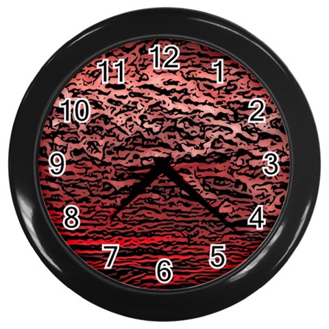 River Roots Wall Clock (Black) from ArtsNow.com Front