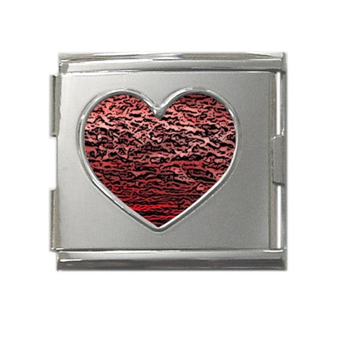 River Roots Mega Link Heart Italian Charm (18mm) from ArtsNow.com Front