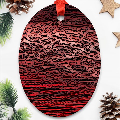 River Roots Oval Ornament (Two Sides) from ArtsNow.com Front