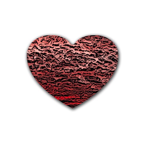 River Roots Rubber Coaster (Heart) from ArtsNow.com Front