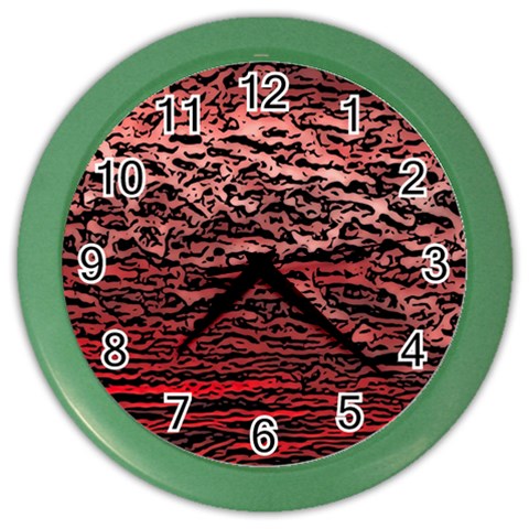 River Roots Color Wall Clock from ArtsNow.com Front