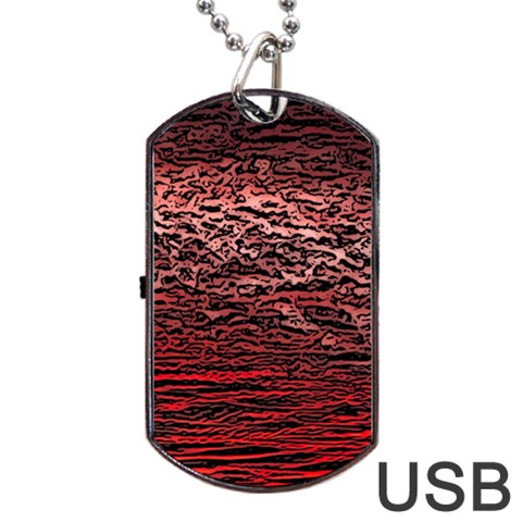 River Roots Dog Tag USB Flash (Two Sides) from ArtsNow.com Front