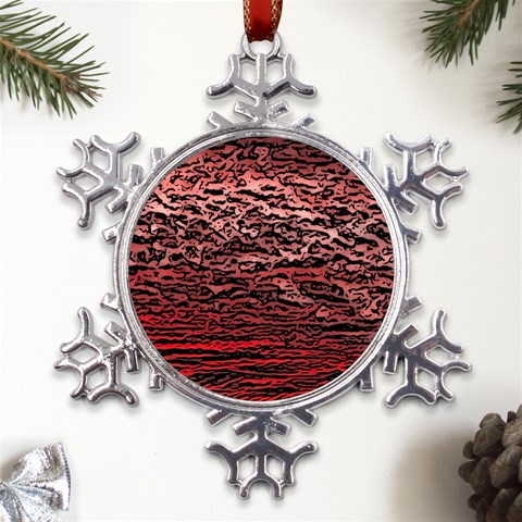 River Roots Metal Large Snowflake Ornament from ArtsNow.com Front