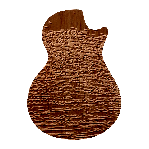 River Roots Guitar Shape Wood Guitar Pick Holder Case And Picks Set from ArtsNow.com Front