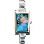 Smokescreen Rectangle Italian Charm Watch