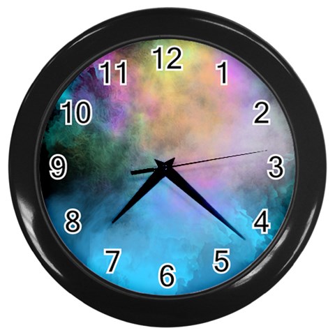 Smokescreen Wall Clock (Black) from ArtsNow.com Front