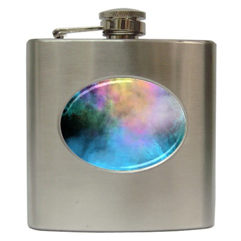 Smokescreen Hip Flask (6 oz) from ArtsNow.com Front