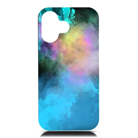 Smokescreen iPhone 16 Black UV Print PC Hardshell Case from ArtsNow.com Front