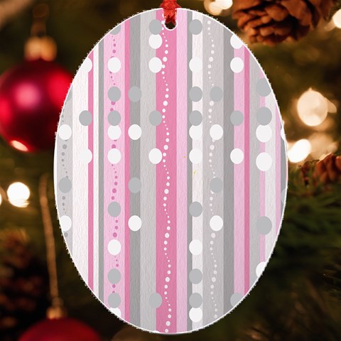 Candy UV Print Acrylic Ornament Oval from ArtsNow.com Front