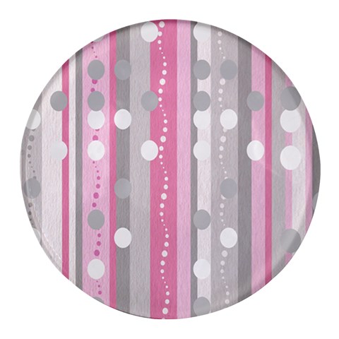 Candy Round Glass Fridge Magnet (4 pack) from ArtsNow.com Front