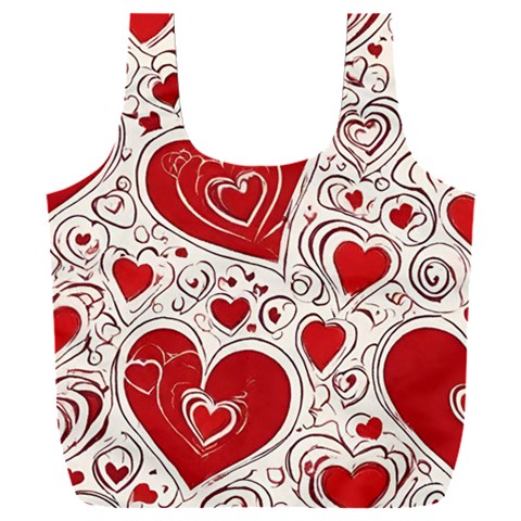 Be My Valentine Full Print Recycle Bag (XXL) from ArtsNow.com Front