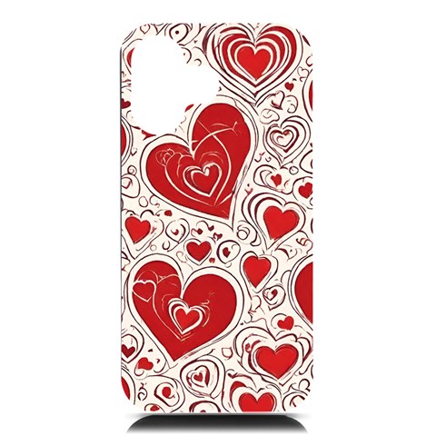 Be My Valentine iPhone 16 Black UV Print PC Hardshell Case from ArtsNow.com Front