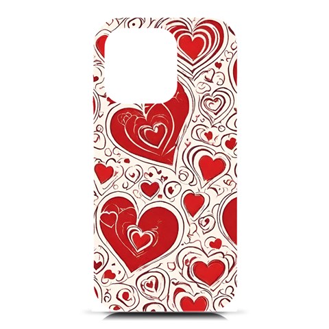 Be My Valentine iPhone 16 Pro Black UV Print PC Hardshell Case from ArtsNow.com Front