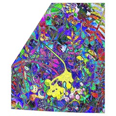 Vibrant Abstract Floral in Rainbow Colors Men s High Neck Button Up Puffer Vest from ArtsNow.com Pocket Right