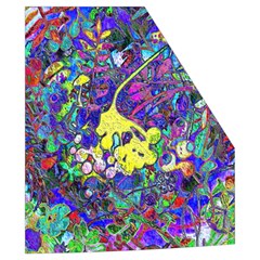 Vibrant Abstract Floral in Rainbow Colors Men s High Neck Button Up Puffer Vest from ArtsNow.com Pocket Left