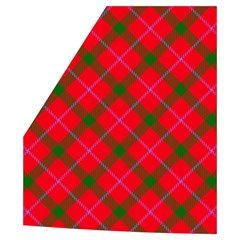 Holiday Plaid Christmas Tartan  Men s High Neck Button Up Puffer Vest from ArtsNow.com Pocket Right