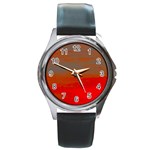 Crimson Skys Round Metal Watch