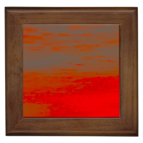 Crimson Skys Framed Tile from ArtsNow.com Front